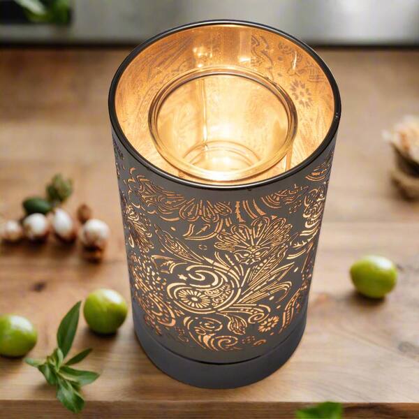 PETERSON ARTWARES Silver Honeybee Touch Lamp Essential Oil