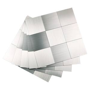 Metal Look - Peel and Stick Backsplash - Wall Decor - The Home Depot