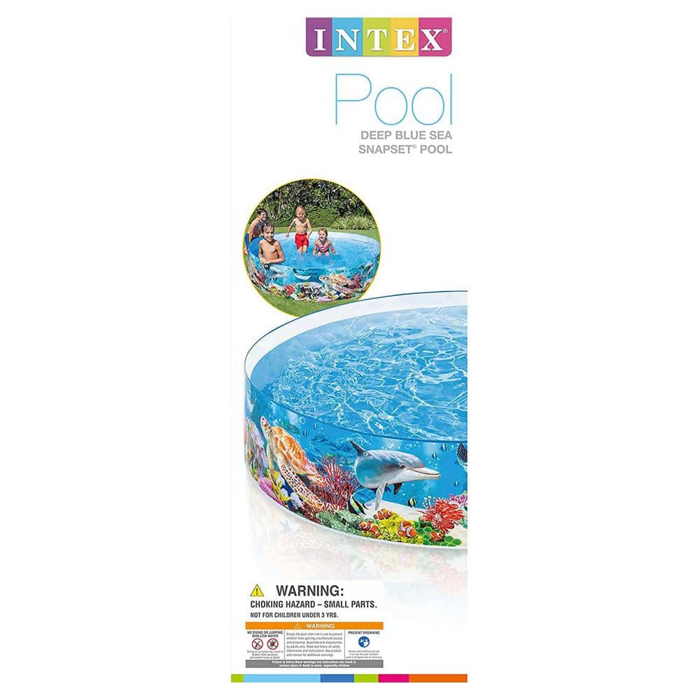 Deep Sea Blue 8' Round SnapSet Kiddie Pool
