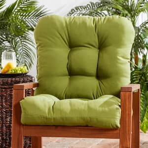 Solid Summerside Green Outdoor Dining Chair Cushion