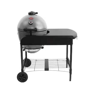AKORN Kamado Kooker 20 in. Charcoal Grill in Grey with Cart