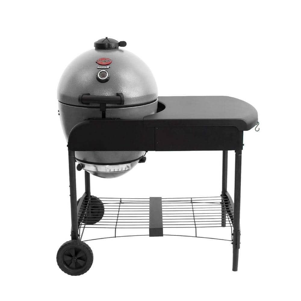 UPC 789792065205 product image for AKORN Kamado Kooker 20 in. Charcoal Grill in Grey with Cart | upcitemdb.com