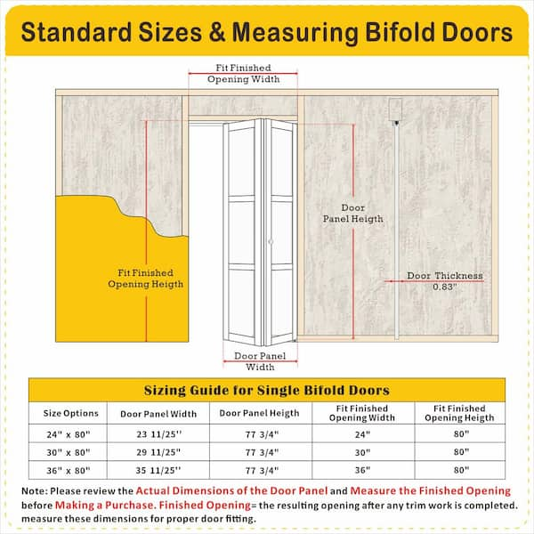 TENONER 30 in. x 80 in. Webbing and Wood Bi-Fold Interior Door for Closet, MDF, White Folding Door Wardrobe, Including Hardware