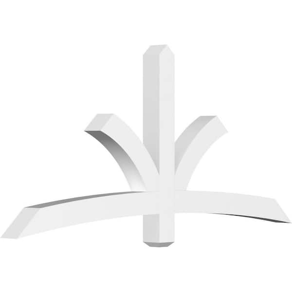 Ekena Millwork Davenport 72 in. W x 33 in. H x 4 in. D Signature Polyurethane Bracket