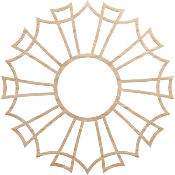 Ekena Millwork 0.25 in. x 34 in. x 34 in. Wood Medallion Moulding