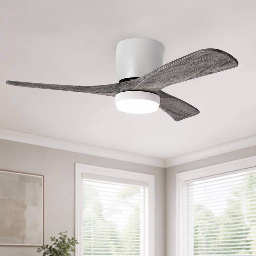 MODERN HABITAT 42 in. Integrated LED Indoor Flush Mount Weathered