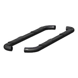 3-Inch Round Black Stainless Steel Nerf Bars, No-Drill, Select Chevrolet Silverado, GMC Sierra 1500, 2500, 3500 HD