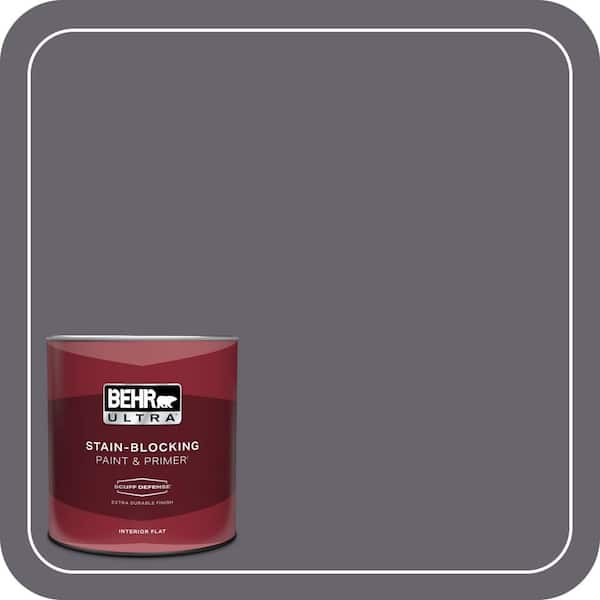 BEHR ULTRA 1 qt. #N550-6 Alter Ego Extra Durable Flat Interior Paint & Primer