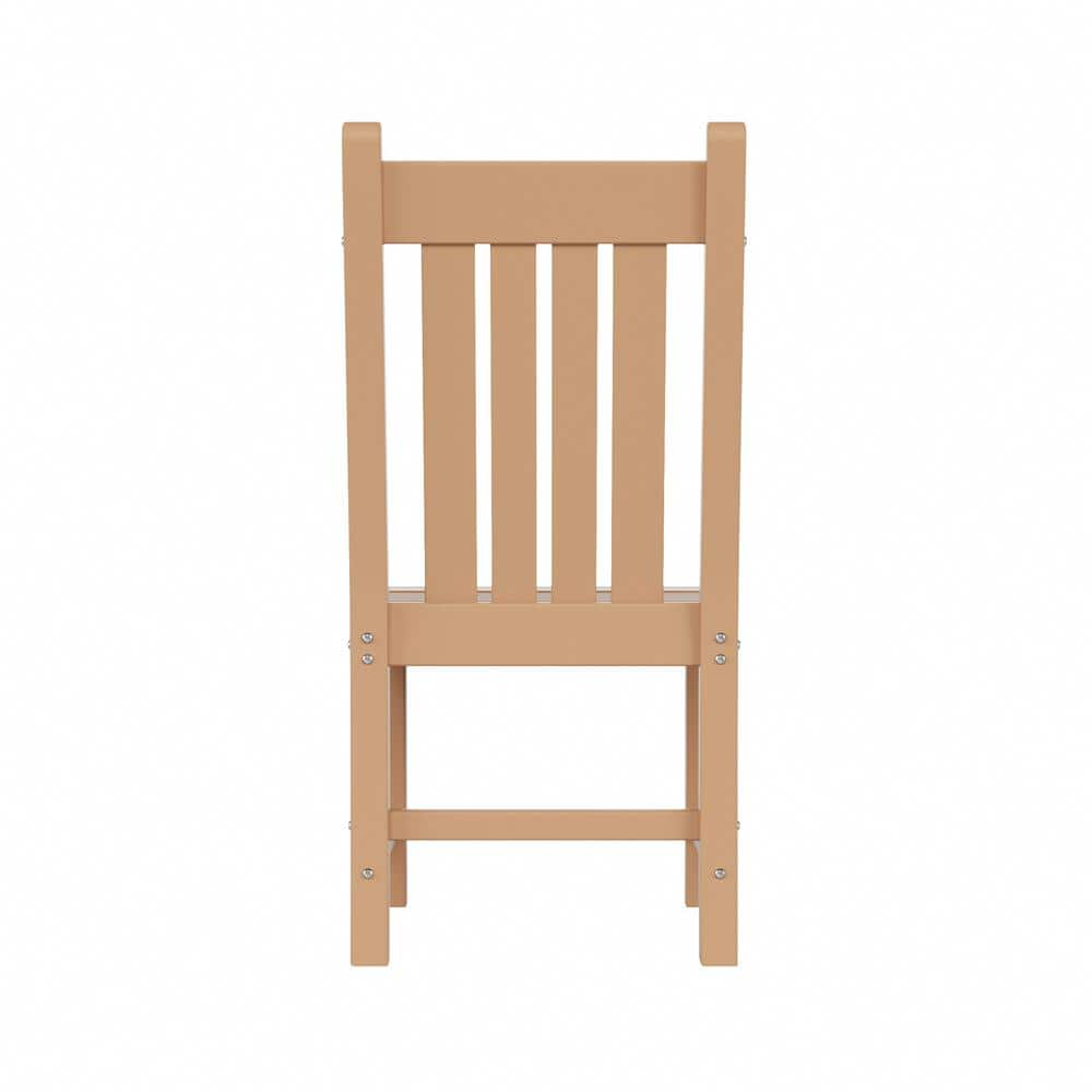 Teak Armless Outdoor Patio Dining Chair