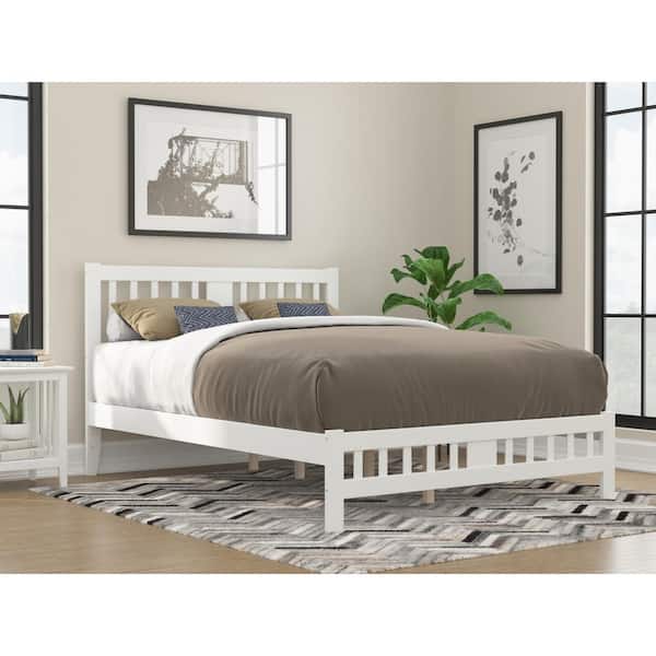 AFI Tahoe White Queen Bed with Footboard