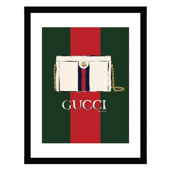 VENICE BEACH Collections Fashion Designer Glam Purse Bag by Fairchild Paris 1-Piece Framed Graphic Print Abstract Poster Art Print 18 in. x14 in.