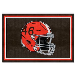 Cleveland Browns Brown 5 ft. x 8 ft. Plush Area Rug