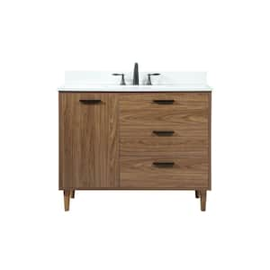 ARIEL Cambridge 49 in. W x 22 in. D x 36 in. H Bath Vanity in Midnight ...