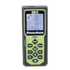 325 ft. Weatherproof Digital Laser Distance Measure with 4 Measuring Units, Fractional Display and Batteries