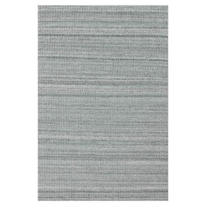 Lineage Dolphin Gray 4 ft. x 6 ft. Woven Heathered Polyester Rectangle Outdoor Area Rug