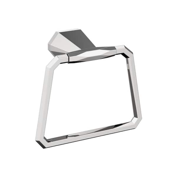 Amerock St. Vincent 5-9/16 in. (141 mm) L Towel Ring in Chrome