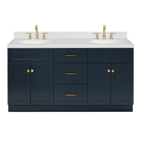 ARIEL Hamlet 66.25 In. W X 22 In. D X 36 In. H Double Sink Freestanding ...