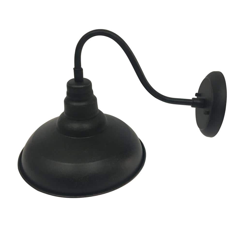 1-Light Oil Rubbed Bronze Outdoor Wall Mount Barn Light Sconce
