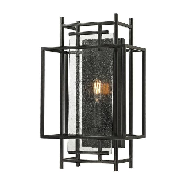 Titan Lighting Linux Collection 1-Light Oil-Rubbed Bronze Sconce