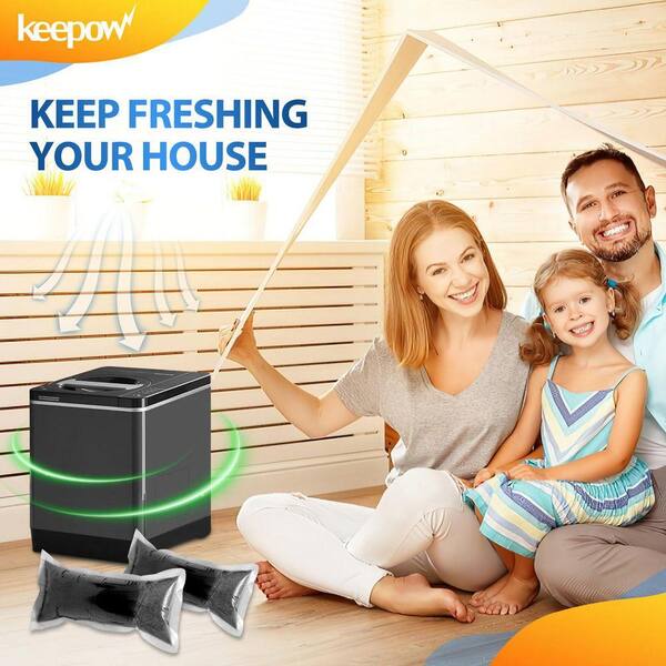 Justincity 4-Pack Activated Charcoal Refills Odor Absorbing Carbon