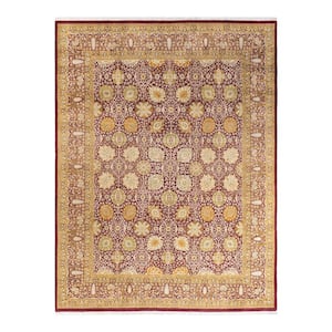 Mogul One-of-a-Kind Traditional Purple 7 ft. 10 in. x 10 ft. 6 in. Oriental Area Rug