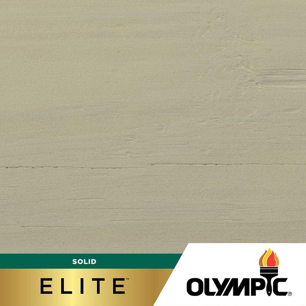 Olympic Elite 8 oz. Fog Solid Advanced Exterior Wood Stain Sample