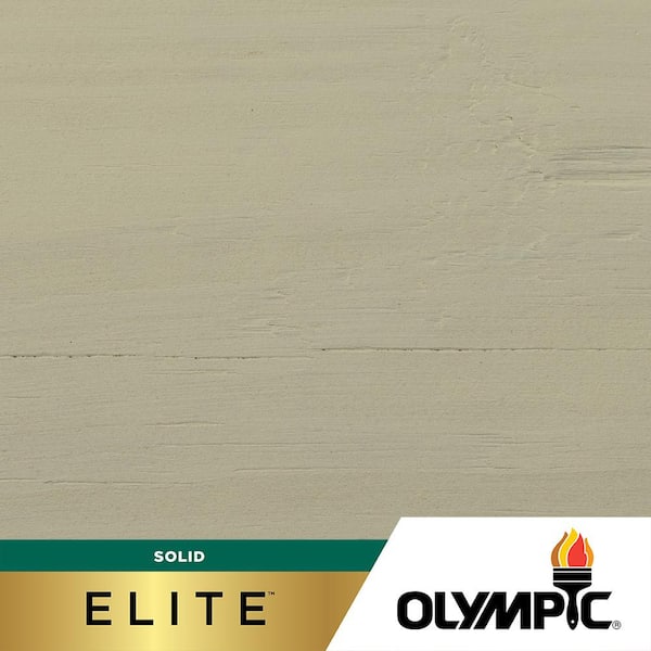 Olympic Elite 1 gal. Fog Solid Advanced Exterior Stain and Sealant in One