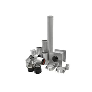 Pellet Vent Kit 4 in. x 36 in. for Ground Floor Installation Chimney Pipe