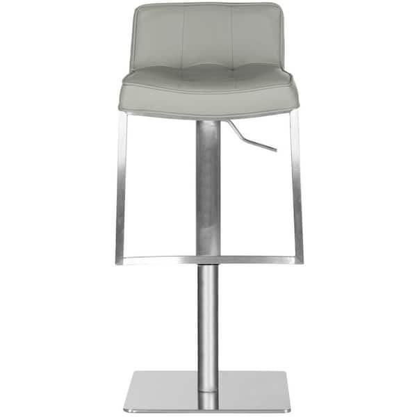 SAFAVIEH Newman 29.92 in. Bar Stool in Gray
