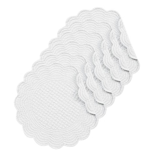 White Round Placemat (Set of 6)
