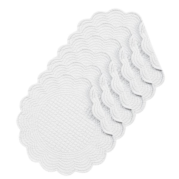 C&F HOME White Round Placemat (Set of 6)