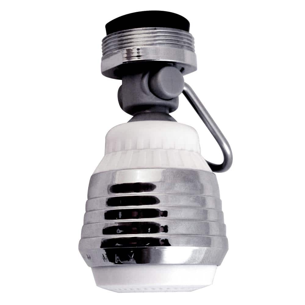 TouchFlow Dual Thread Chrome Swivel Spray Kitchen Aerator