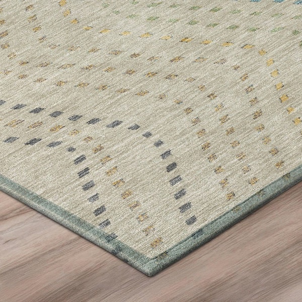 Chantille Machine Washable Indoor/Outdoor Abstract ACN2992 Beige 10 ft. x 14 ft. Area Rug