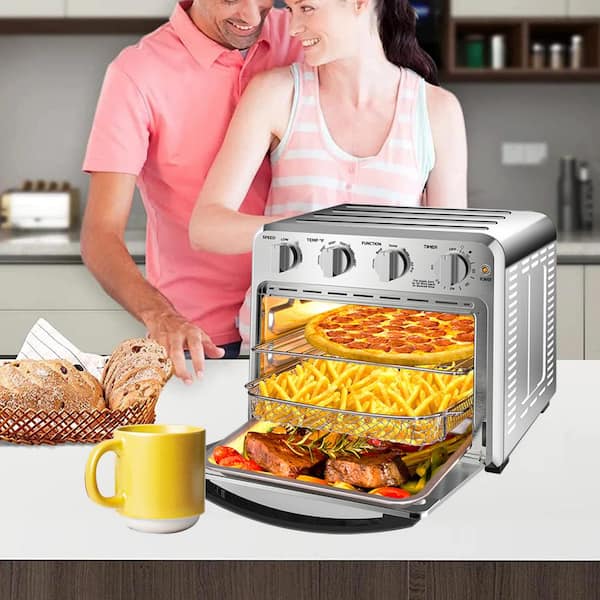 HOMCOM Family-Size Compact-Shape Air Fryer Oven Countertop Oven