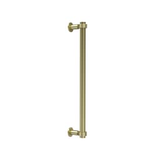 Contemporary 18 in. Back to Back Shower Door Pull in Satin Brass