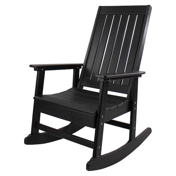 Northlight All Weather Recycled Plastic, All Weather Rocking Chairs Black