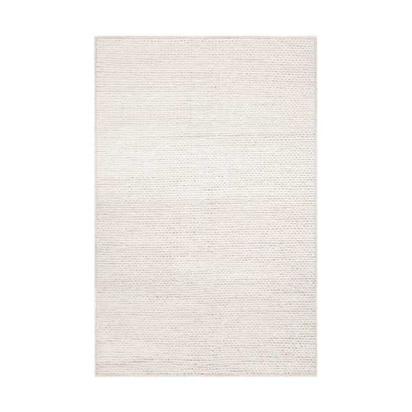 SUPERIOR Aero Off-White 8 ft. x 10 ft. Hand-Braided Wool Area Rug