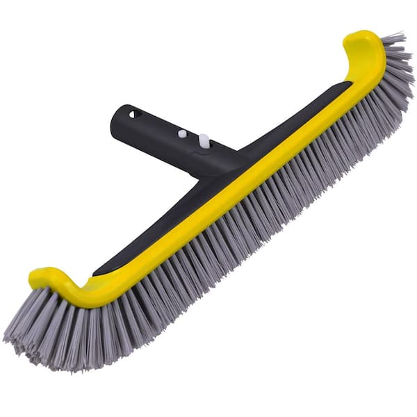Angel Sar 17.5 in Aluminum Handle Structure Heavy Duty Pool Brushes for Inground Pools, Cleaning Pool Walls, Steps and Corners