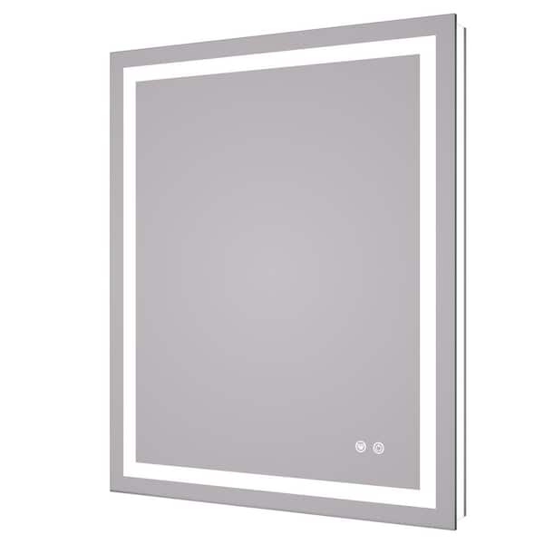 30 in. W x 36 in. H Rectangular Frameless Wall LED Lighted Bathroom Vanity Mirror with Light with Backlit and Anti-Fog