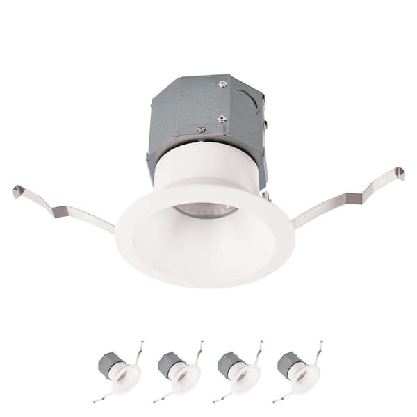 WAC LIMITED Pop-in 4 in. 3000K Round Remodel Recessed Integrated LED Kit in White (2-Pack)