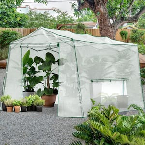 7 ft. x 8.5 ft. Pop-up Walk-in Greenhouse with Roll-up Windows and Zippered Door