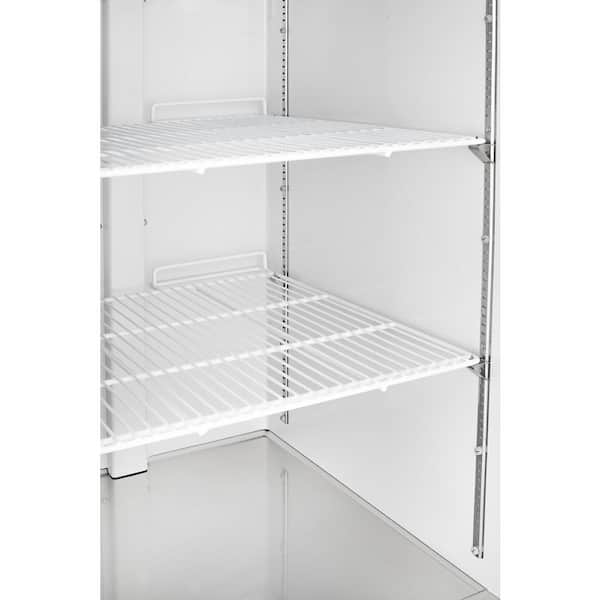 33 in. 18 cu. ft. Frost Free Defrost Solid Door Commercial Convertible Upright Freezer/Refrigerator in Stainless-Steel