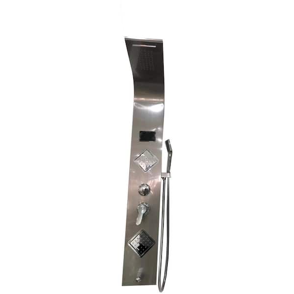 Unbranded 9-in. W Shower Panel Silver CUPC certified 16GS-38947