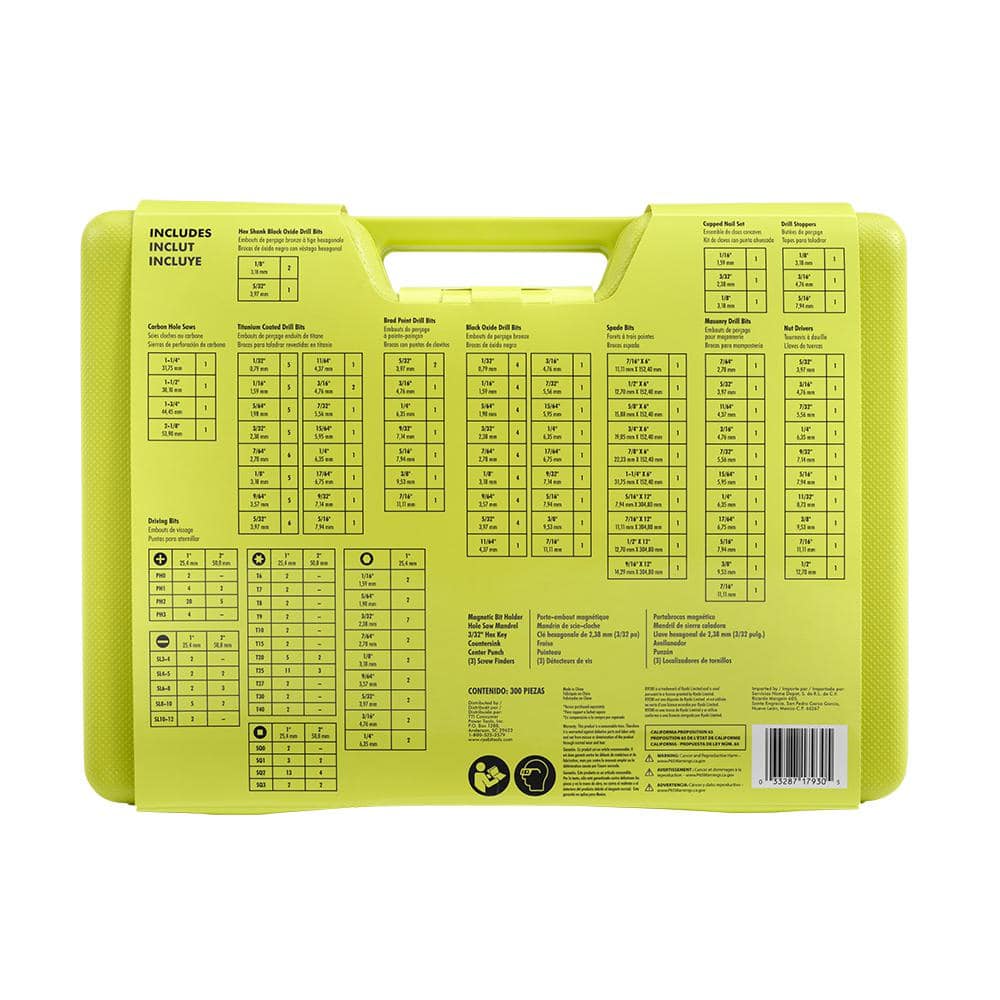 RYOBI 300 Piece Drill and Drive Kit A983002