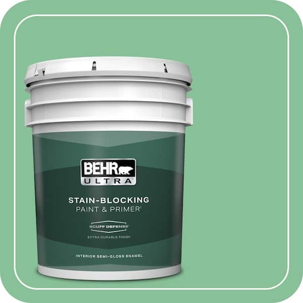 BEHR ULTRA 5 gal. #MQ6-40 Country Weekend Extra Durable Semi-Gloss Enamel Interior Paint & Primer