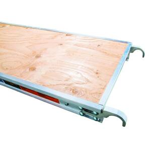 10 ft. x 1.7 ft. Aluminum Platform with Plywood Deck and Reinforced Edge Capping