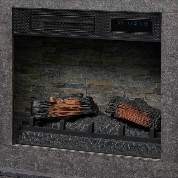 StyleWell Wildercliff 45 in. W Electric Fireplace Wall Mantel in Gray  150762 - The Home Depot