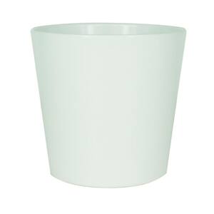 5 in. Small White Ceramic Modern Flare Planter
