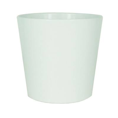 5 in. Small White Ceramic Modern Flare Planter