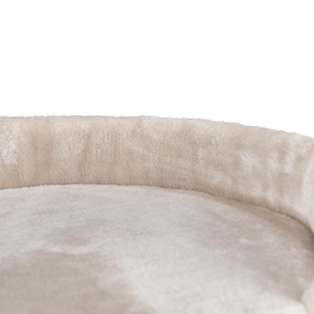 Mica 18-Inch Light Gray Sisal Cat Scratching Post with Plush Platform